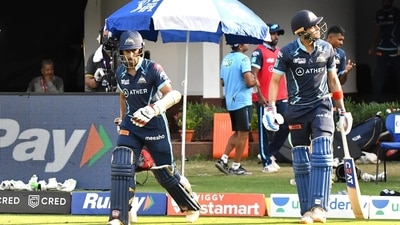 Saha and Gill gave GT a good start with a 51-run opening stand. (BCCI) Saha and Gill gave GT a good start with a 51-run opening stand. (BCCI)