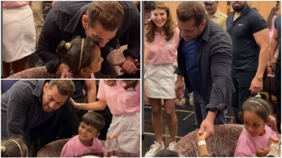 Salman Khan at Jacqueline Fernandez's foundation event. Salman Khan at Jacqueline Fernandez's foundation event.