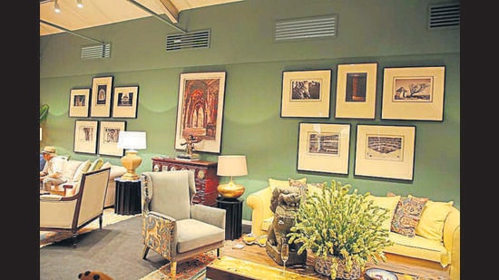 The VIP lounge is curated by Sachin Gupta, with photographs from Manoj Arora. (Photo: Manoj Verma/HT)