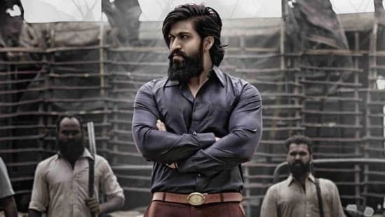 Yash in a still from KGF Chapter 2.&nbsp;