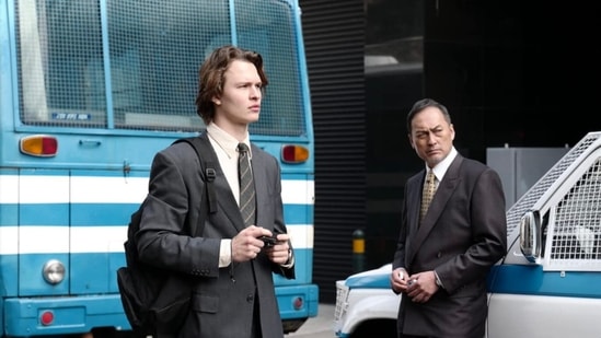 Tokyo Vice review: Ansel Elgort and Ken Watanabe in a still from the series.