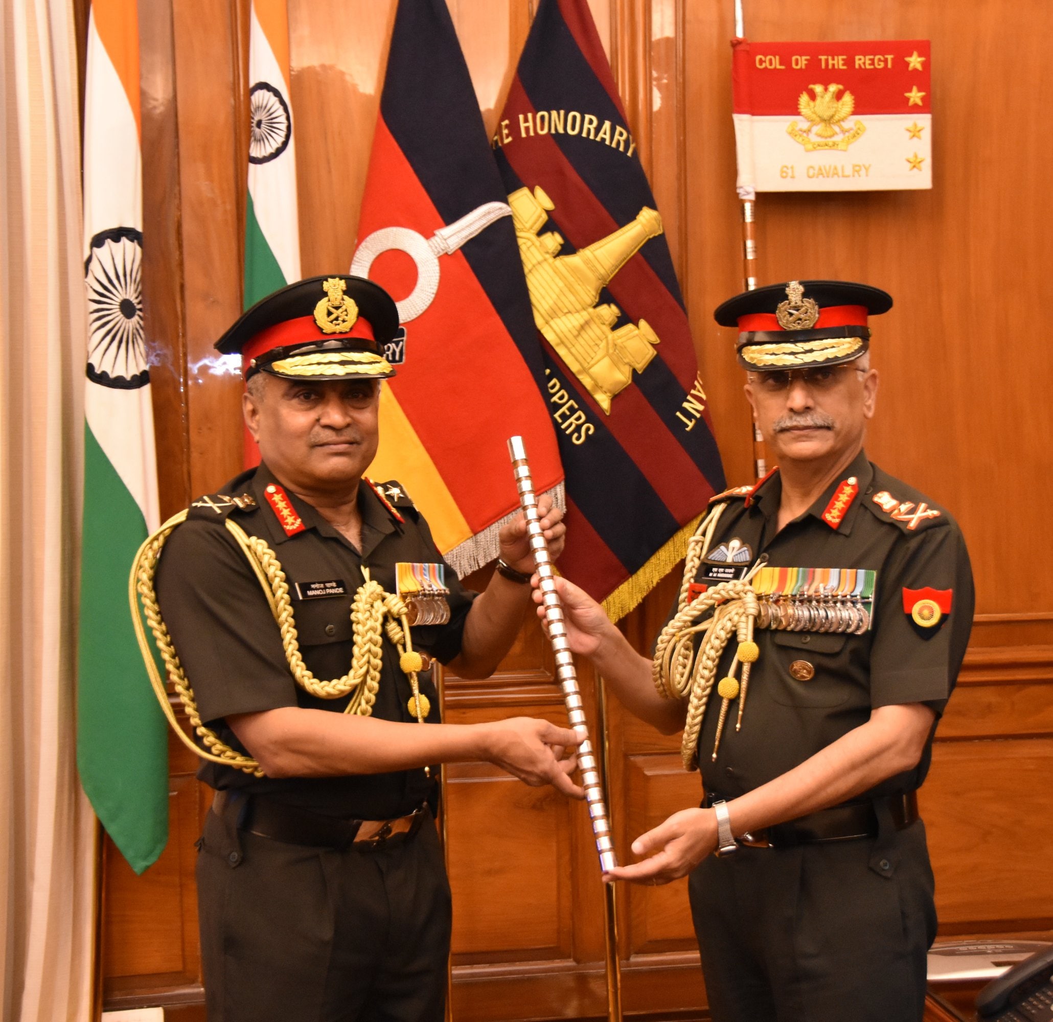 General Manoj Pande (left), replaces General Manoj Mukund Naravane (right), who was in charge of the top post since December 31, 2019. (Twitter/@adgpi) General Manoj Pande (left), replaces General Manoj Mukund Naravane (right), who was in charge of the top post since December 31, 2019. (Twitter/@adgpi)