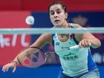 Spain's Carolina Marin in action.