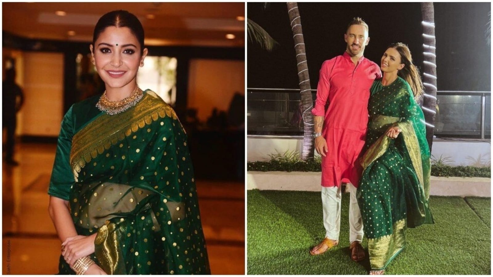 Did Faf du Plessis’s wife Imari wear Anushka Sharma’s saree for Glenn Maxwell’s reception? Full story here