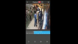 Screengrab of the CCTV footage of the brawl at Noida mall.