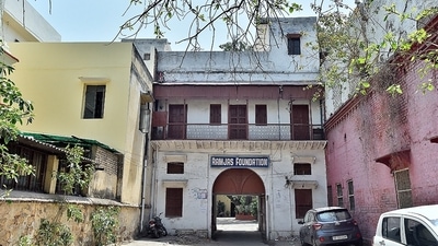 An eminent jurist of that time, Rai Kedar Nath laid down the foundation of Ramjas College in Daryaganj in 1917. The college was named after his father, Lala Ramjas Mal. (Raj K Raj/ Hindustan Times) An eminent jurist of that time, Rai Kedar Nath laid down the foundation of Ramjas College in Daryaganj in 1917. The college was named after his father, Lala Ramjas Mal. (Raj K Raj/ Hindustan Times)