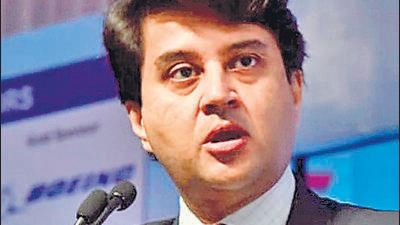 Hyderabad, Mar 25 (ANI): Union Minister for Civil Aviation, Jyotiraditya M. Scindia addressing at the opening ceremony of Wings India 2022 summit, in Hyderabad on Friday. (ANI Photo)&nbsp;