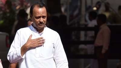 Maharashtra Day: Ajit Pawar wished the state on the day of formation. (Kunal Patil/HT Photo) (HT_PRINT) Maharashtra Day: Ajit Pawar wished the state on the day of formation. (Kunal Patil/HT Photo) (HT_PRINT)