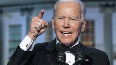 Joe Biden tweeted on Russia-Ukraine war from his personal Twitter handle. (Bloomberg) Joe Biden tweeted on Russia-Ukraine war from his personal Twitter handle. (Bloomberg)