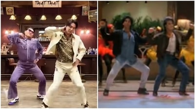 BTS' Suga and PSY groove to Akshay Kumar and Saif Ali Khan's Main Khiladi Tu Anari.