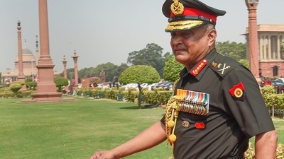 New Army chief General Manoj Pande has talked about the India-Pakistan, India -China border situation in an interview with ANI on Sunday. (PTI) New Army chief General Manoj Pande has talked about the India-Pakistan, India -China border situation in an interview with ANI on Sunday. (PTI)