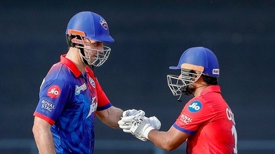 DC lost their openers early but Pant and Marsh smashed 60 runs off just 25 balls (PTI) DC lost their openers early but Pant and Marsh smashed 60 runs off just 25 balls (PTI)