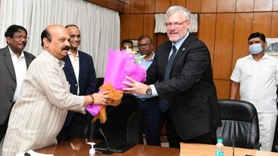 Additional Chief Secretary in the department of IT, BT Dr EV Ramana Reddy on part of Karnataka and Director of ISMC Ajay Jalan signed the MoU in the presence of Chief Minister Basavaraj Bommai.