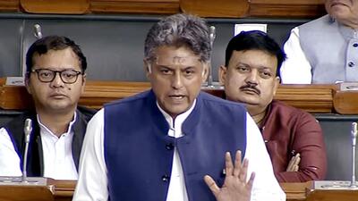 Manish Tewari donated open-air gymnasiums worth  ₹20 lakh to the cites of Mohali and Chandigarh. (ANI)