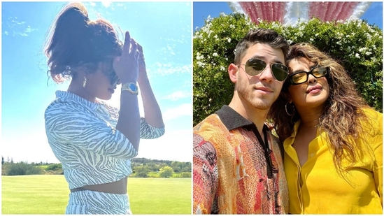 Priyanka Chopra and Nick Jonas spent their day golfing in Arizona.