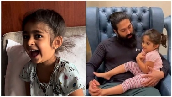 Yash's daughter calls him Rocky Boy in new video.