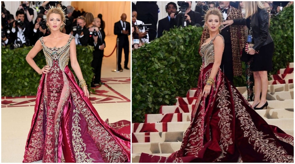 Blake Lively on the Met Gala red carpet (Instagram/@blakelively, metgalaofficial) Blake Lively on the Met Gala red carpet (Instagram/@blakelively, metgalaofficial)