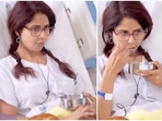 Chhavi Mittal shared a video of working from her hospital bed.