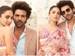 Kiara Advani and Kartik Aaryan raise the heat with smoking hot Bhool Bhulaiyaa 2 promotions look: Check out pics Kiara Advani and Kartik Aaryan raise the heat with smoking hot Bhool Bhulaiyaa 2 promotions look: Check out pics