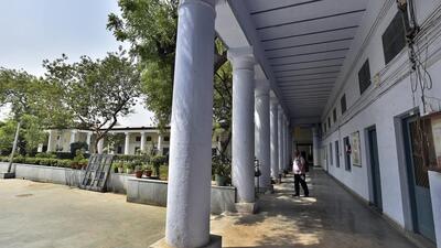 The Anand Parbat campus is intrinsically linked with Mahatma Gandhi and the freedom struggle. It is believed that soon after the college was established there, Mahatma Gandhi was invited by Rai Kedar Nath to see the efforts being made at the college to educate the people of Delhi. (Raj K Raj/HT Photo) The Anand Parbat campus is intrinsically linked with Mahatma Gandhi and the freedom struggle. It is believed that soon after the college was established there, Mahatma Gandhi was invited by Rai Kedar Nath to see the efforts being made at the college to educate the people of Delhi. (Raj K Raj/HT Photo)