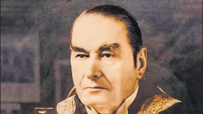 Sir Maurice Gwyer, a former chief justice, who served as DU vice-chancellor between 1938 and 1950. (Amal KS/HT/Courtesy: DU archives) Sir Maurice Gwyer, a former chief justice, who served as DU vice-chancellor between 1938 and 1950. (Amal KS/HT/Courtesy: DU archives)