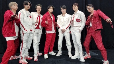 BTS members RM, V, Jin, Jungkook, Suga, Jimin and J-Hope.