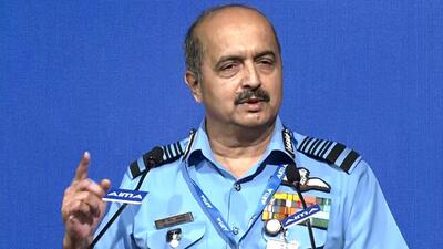 IAF Chief Air Marshal VR Chaudhari became the senior-most commander in the Indian armed forces after General Manoj Mukund Naravane retired as army chief on April 30. (ANI) IAF Chief Air Marshal VR Chaudhari became the senior-most commander in the Indian armed forces after General Manoj Mukund Naravane retired as army chief on April 30. (ANI)