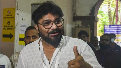 Former Union minister Babul Supriyo, who joined the TMC in September 2021 after being dropped from the Union government, won the Ballygunge assembly seat by over 20,000 votes. (PTI PHOTO.) Former Union minister Babul Supriyo, who joined the TMC in September 2021 after being dropped from the Union government, won the Ballygunge assembly seat by over 20,000 votes. (PTI PHOTO.)