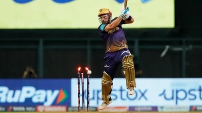 KKR tried a new opening combination of Aaron Finch and Baba Indrajith but both failed to stick around for too long. (BCCI) KKR tried a new opening combination of Aaron Finch and Baba Indrajith but both failed to stick around for too long. (BCCI)