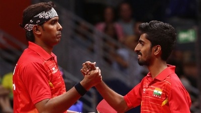 Sharath Kamal (L) and G Sathiyan. (Getty) Sharath Kamal (L) and G Sathiyan. (Getty)