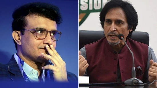 Sourav Ganguly and Ramiz Raja. (Getty/ANI) Sourav Ganguly and Ramiz Raja. (Getty/ANI)