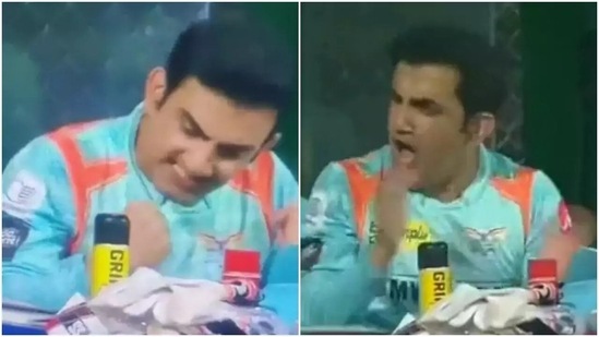 Gautam Gambhir fails to control emotions after LSG vs DC thriller (Screengrab)