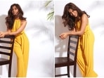 Summers are all about vibrant colours and floral prints. Celebrities are leaving no stone unturned in flaunting their stylish summer wears. The gorgeous Chitrangda Singh who has more than a million followers on Instagram recently treated her fans with stunning photos of herself in a yellow sleeveless jumpsuit.(Instagram/@chitrangda)