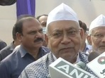 Nitish Kumar at Patna’s iconic Gandhi Maidan to attend prayers on the occasion of Eid-al-Fitr.(ANI) Nitish Kumar at Patna’s iconic Gandhi Maidan to attend prayers on the occasion of Eid-al-Fitr.(ANI)