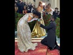 Met Gala 2022: The surprise proposal at the red carpet to New York City Commissioner Laurie Cumbo. (instagram/@metmuseum)