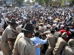 Police say the violence was triggered by a dispute over raising religious flags in the Jalori Gate area ahead of Eid celebrations. (PTI) Police say the violence was triggered by a dispute over raising religious flags in the Jalori Gate area ahead of Eid celebrations. (PTI)
