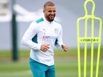 Manchester City's Kyle Walker during training