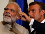 The way forward : Prime minister Narendra Modi with French President Emmanuel Macron.
