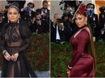 Met Gala 2022: Hosts Vanessa Hudgens stuns in see-through gown, La La Anthony rocks a deep red look(Reuters, AFP) Met Gala 2022: Hosts Vanessa Hudgens stuns in see-through gown, La La Anthony rocks a deep red look(Reuters, AFP)