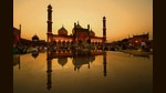 On Eid-ul-Fitr today, Jama Masjid in Old Delhi will be illuminated to spellbind the onlookers. (Photo: Money Sharma/AFP) On Eid-ul-Fitr today, Jama Masjid in Old Delhi will be illuminated to spellbind the onlookers. (Photo: Money Sharma/AFP)