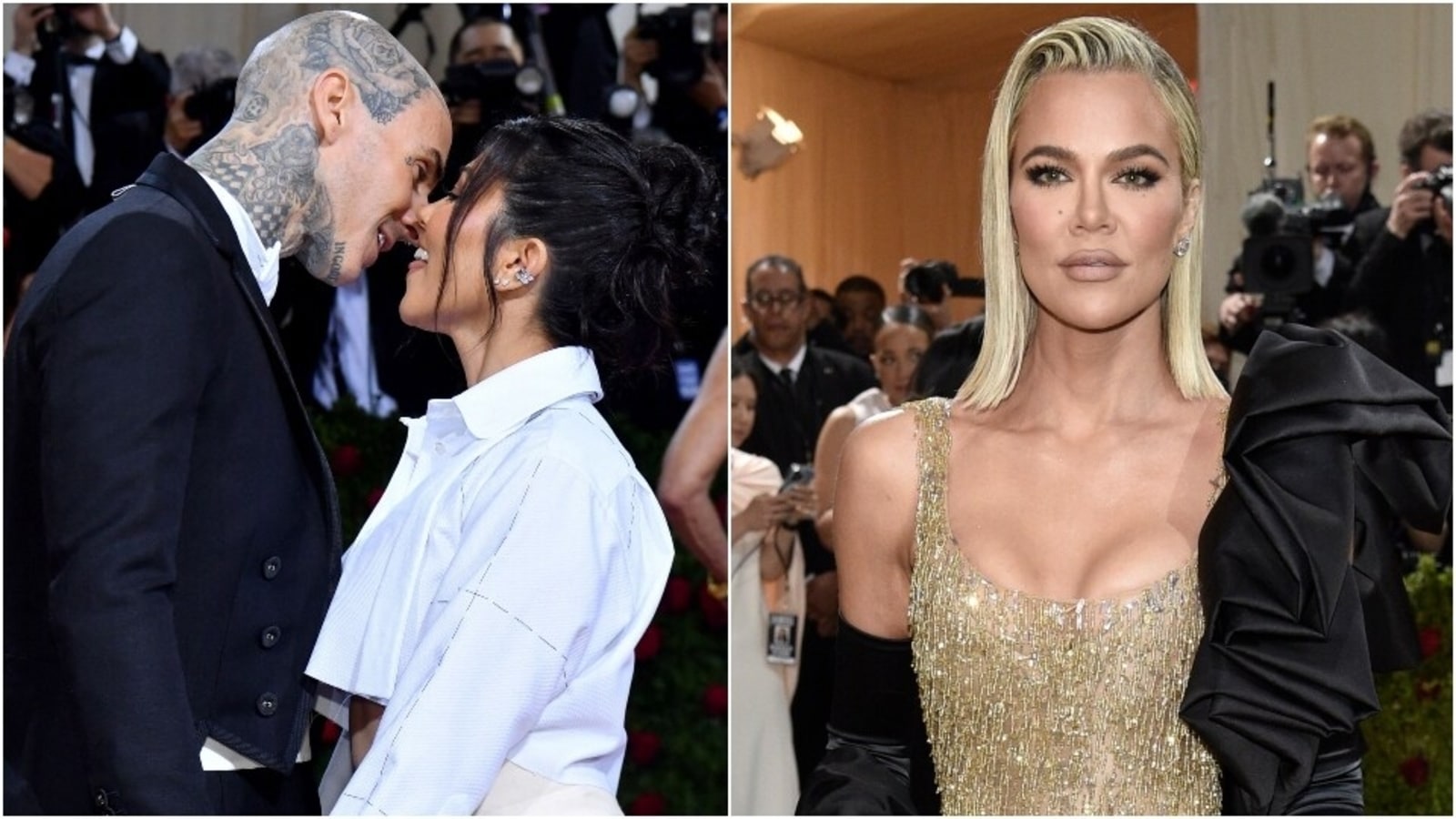 Newlyweds Kourtney Kardashian and Travis Barker arrive in style, Khloe Kardashian turns into goddess for Met Gala debut