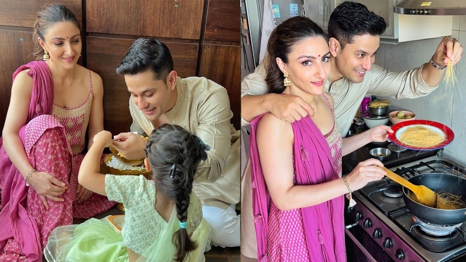 Soha Ali Khan Xvideos - Soha Ali Khan prepares seviyan on Eid with Kunal Kemmu, Inaaya. See pics |  Bollywood - Hindustan Times