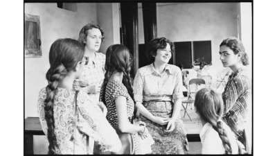 Students of Lady Shri Ram College for Women (LSR) in July 1976. In the aftermath of the partition, Delhi’s population rose and to cater to the educational needs of the population of displaced persons, a number of new colleges were set up. Among them was Lady Shri Ram College, established by the founder of Delhi Cloth and General Mills, Shri Ram, in 1956 in the memory of his wife. (Ajit Kumar / HT Archive) Students of Lady Shri Ram College for Women (LSR) in July 1976. In the aftermath of the partition, Delhi’s population rose and to cater to the educational needs of the population of displaced persons, a number of new colleges were set up. Among them was Lady Shri Ram College, established by the founder of Delhi Cloth and General Mills, Shri Ram, in 1956 in the memory of his wife. (Ajit Kumar / HT Archive)