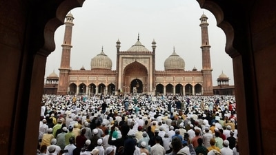 "We are happy that we got a chance to offer namaz here after almost two years. I have come here with my entire family," a devotee was quoted by saying news agency ANI. (HT Photo/Raj K Raj) "We are happy that we got a chance to offer namaz here after almost two years. I have come here with my entire family," a devotee was quoted by saying news agency ANI. (HT Photo/Raj K Raj)