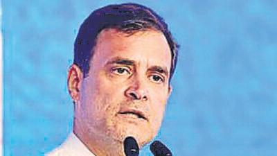 Congress leader Rahul Gandhi. (ANI) Congress leader Rahul Gandhi. (ANI)