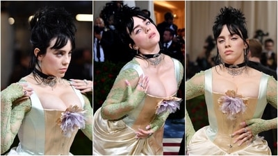 Met Gala 2022: Billie Eilish wins the night in a period Gucci silk corset gown with goth punk twist, see pics and videos (AFP)