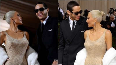 Met Gala 2022: Kim Kardashian is the golden girl in Marilyn Monroe's iconic dress, don't miss her PDA with Pete Davidson (AFP)