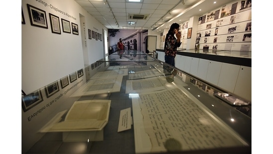 A view inside the Museum and Archives Section of Indraprastha College for Women, in New Delhi, on April 20, 2022.(Raj K Raj / HT Photo)