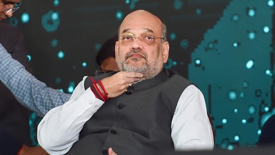 Union home minister Amit Shah in Bengaluru.(PTI)