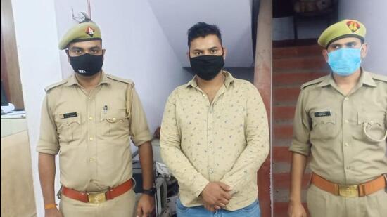 The suspect, Jaiveer Singh,(29), in police custody. (Sourced)